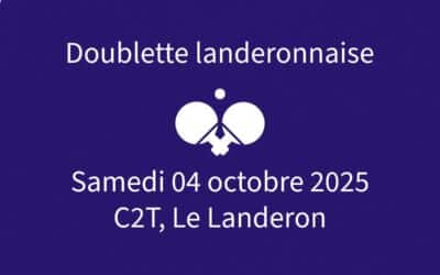 Invitation à la Doublette landeronnaise 2025